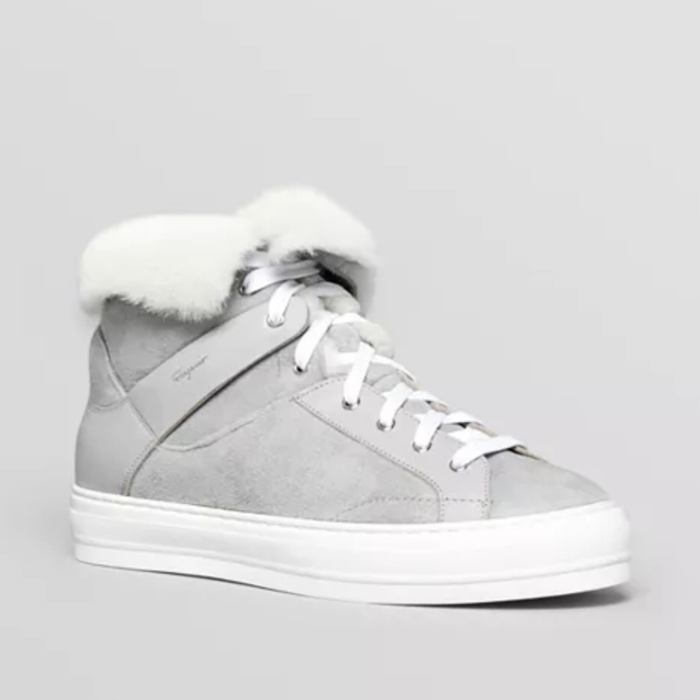 Ferragamo Nisia shearling suede hi-tops, 9